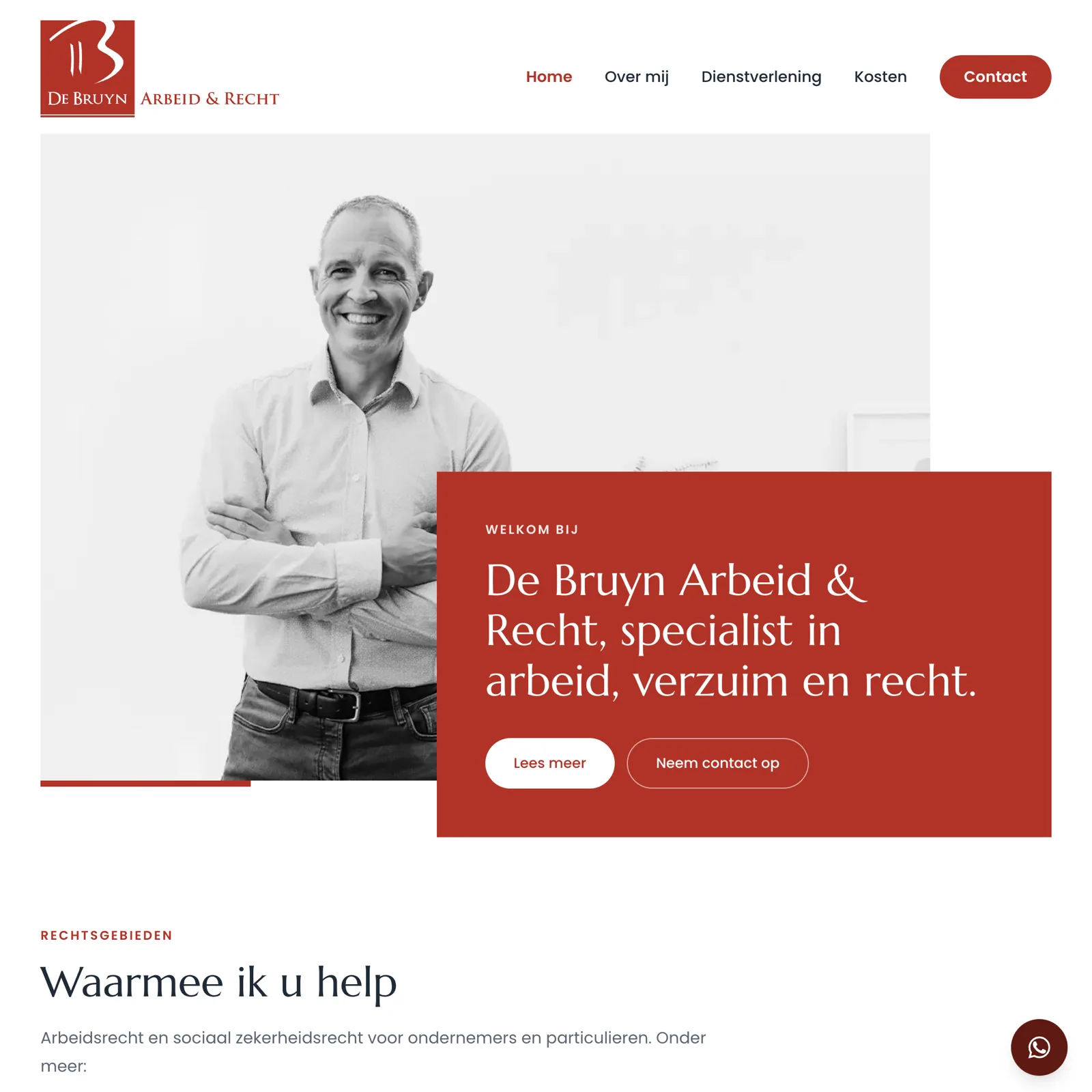 De Bruyn Arbeid & Recht website