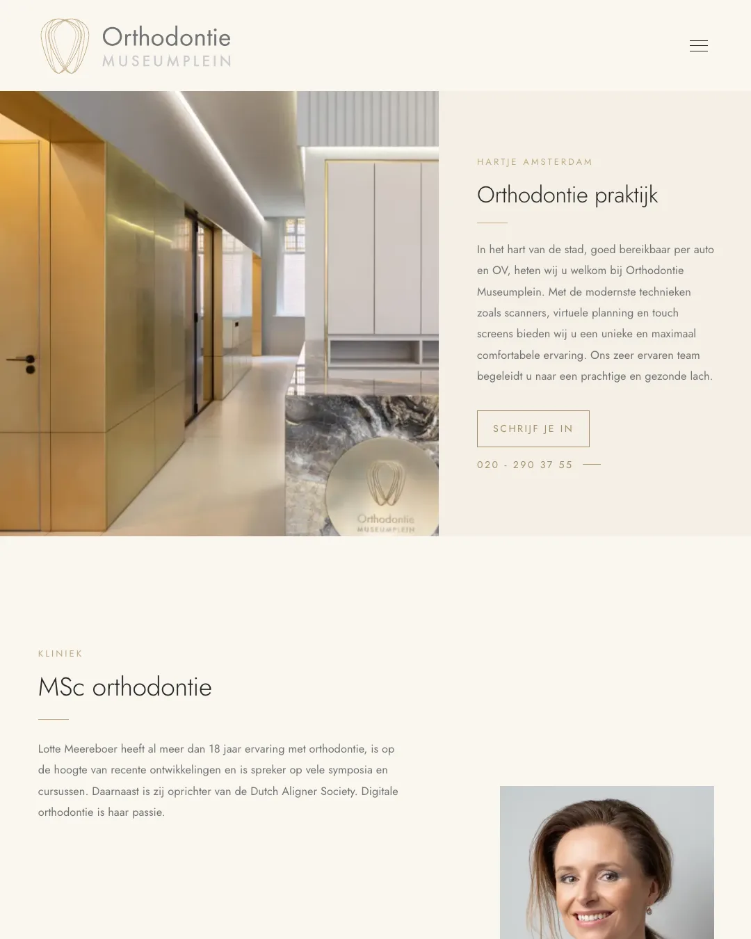 Orthodontie Museumplein website