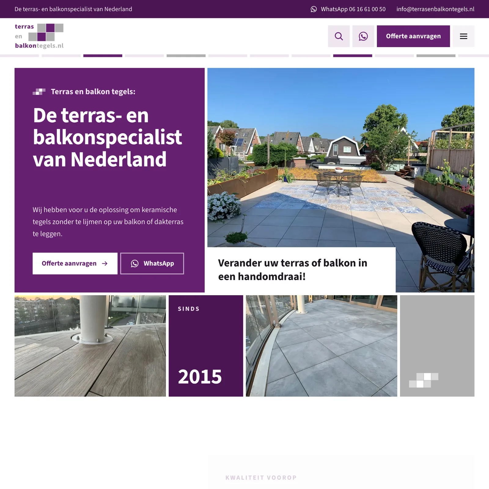 Terras en balkon tegels website