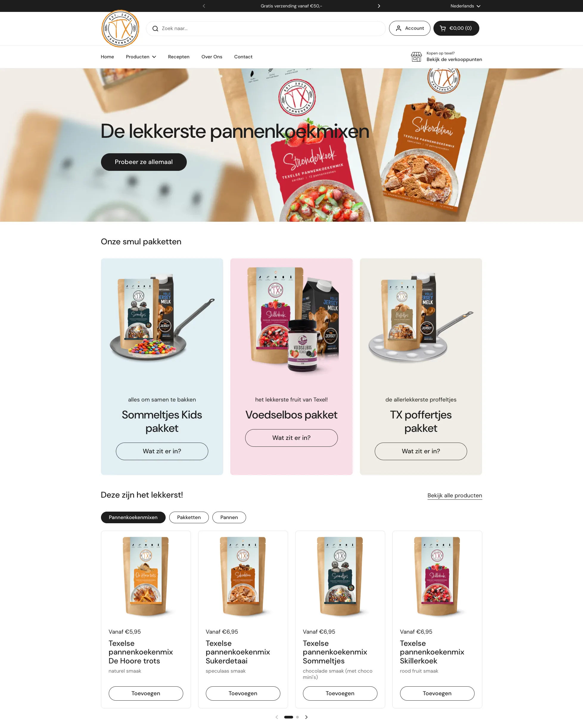 TX Pannenkoek webshop
